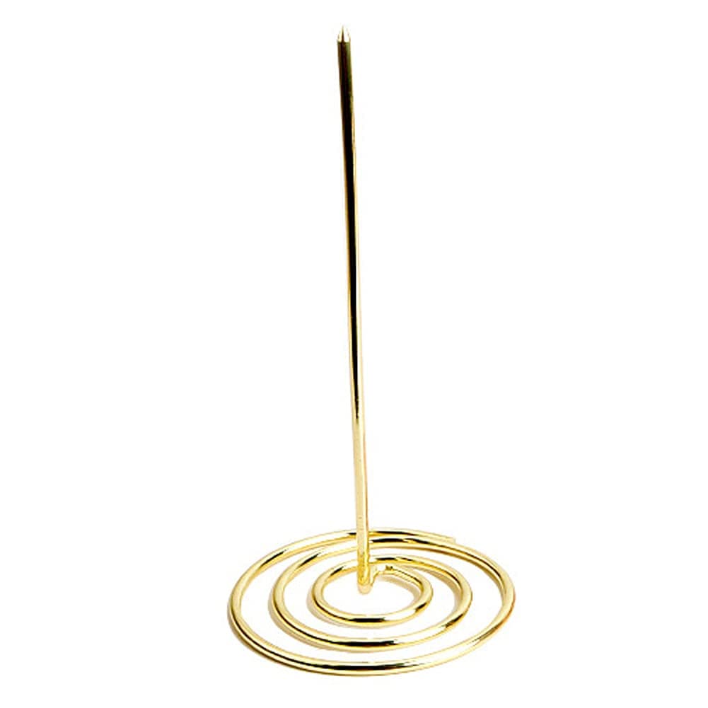 1 Piece Bill Fork Receipt Holder Fork Invoice Holder Check Bill Fork Receipt Note Spike Stick Memo Clip Invoice Bill Holders Receipts Check Bill Fork Straight Rod Paper Holder, Golden