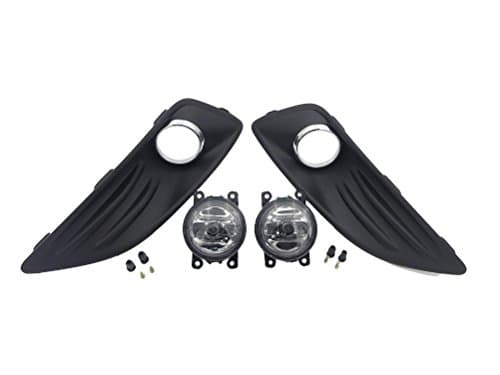 4Pcs Front Bumper Fog Light Lamp + Bezel Kit Generic fit for ford Fiesta 2013-2015