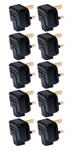 Permaplug Rubber Plugs 3-Pin 13A Black by INSTOCK