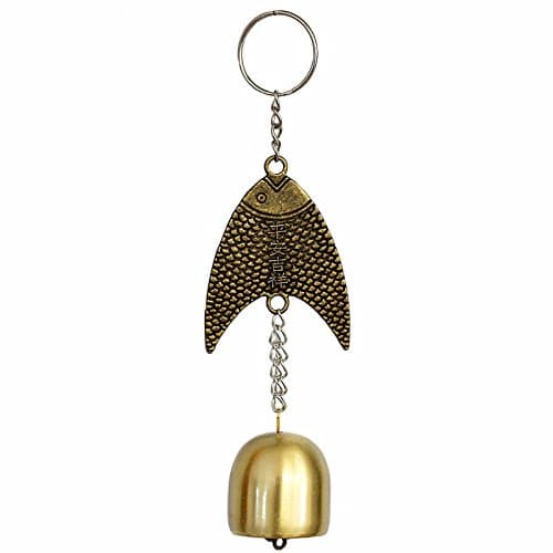 HOALLME Lucky Small Fish Wind Chimes Creative Blessing Wind Chimes for Fortune Home Car Crafts Party Birthday Hanging Decoration Gift
