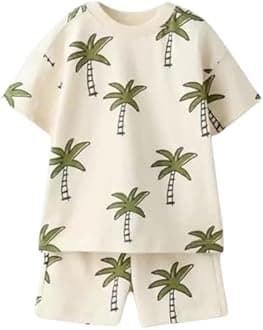 GenericShree Shyam Kids Clothes for Boys | Cotton Printed T shirt and Shorts Summer Dress for Baby Boys