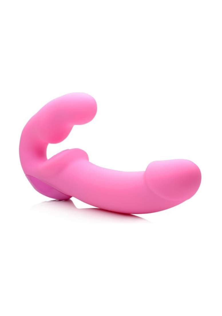 Urge Silicone Strapless Strap On with Remote- Pink