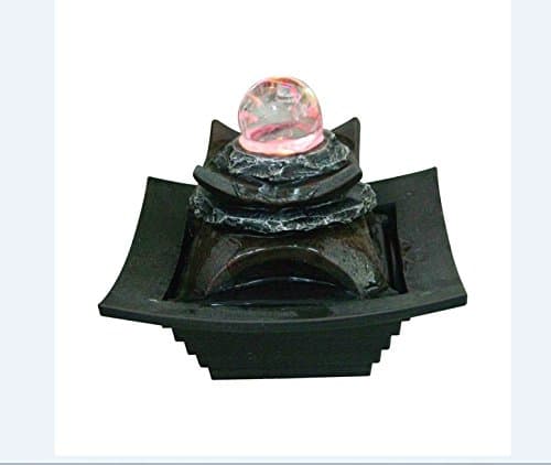 Magical Rotating LED Crystal Ball Indoor Water Feature