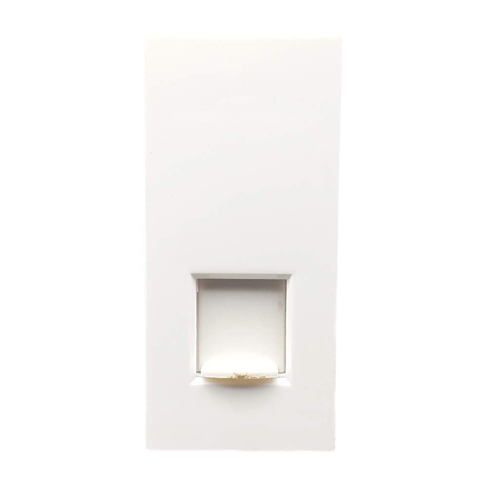 EVOKEEvoke Rado Polycarbonate Modular RJ-11 Single Telephone Jack with shutter and screw terminal white color Pack of 20 Pcs