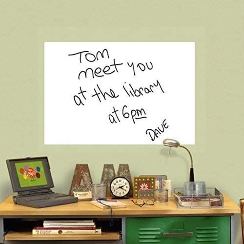 MS International Sticker Whiteboard for Office, Home & School Self Adhesive Waterproof Removable PVC Vinyl (Pack of 1) (1x1 FEET)