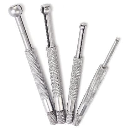 - 4pcs Small Hole Gauge Set Telescoping Full Round Spherical Shaped Hardened Bore Gauge 3-13mm