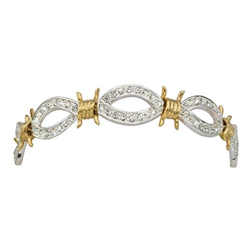 XOXO Crystal Barbed Wire Bracelet