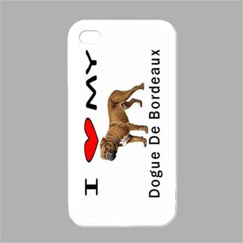 I Love My Dogue De Bordeaux White Iphone 4 and Iphone 4s Case