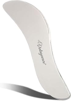 Vintageware® Stainless Steel Gua Sha | Medical Grade Tool for SPA | Relieves Back & Muscle Pain | Gua Sha for Face, Neck & Back (S-Shape)