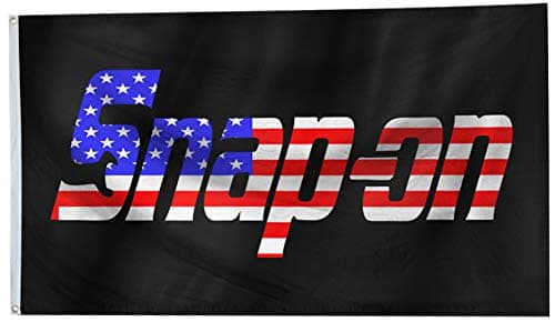 Snap-on US Flag Banner 3x5ft Tools Black Banner