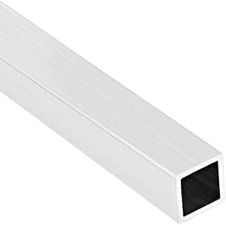 uxcell 6063 Aluminum Square Tube, 10mmx10mmx1mm Wall Thickness 300mm Length Seamless Straight Pipe Tubing 4 Pcs