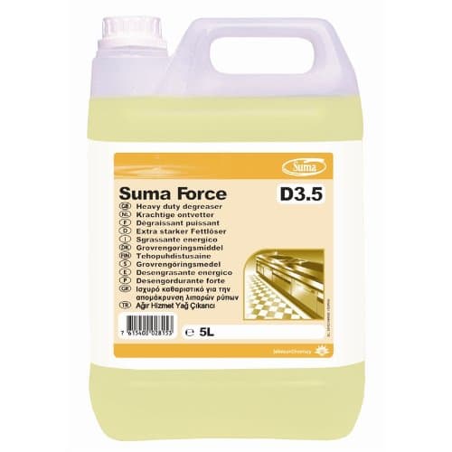 Suma Force D3.5 Heavy Duty Degreaser 5Ltr Quantity: 5Ltr. Pack quantity: 2