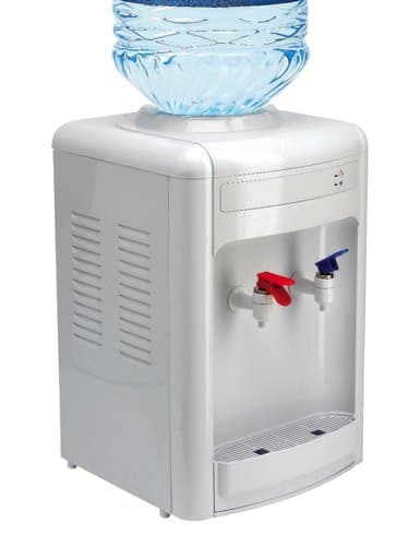 CPD Table Top Water Cooler Dispenser, Plastic, White, 32 x 32 x 43 cm