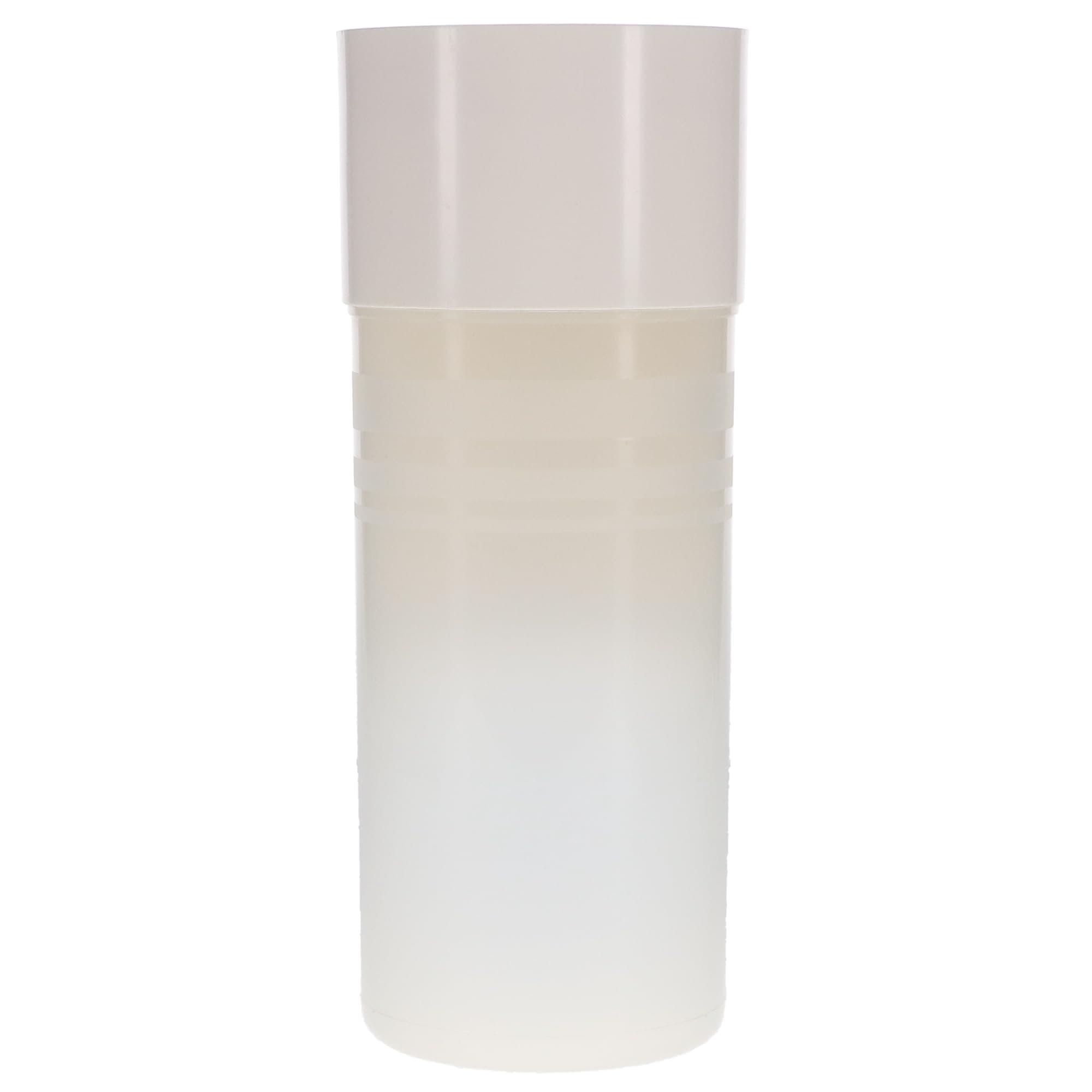 208CPD-1 Cup Dispenser White Wall Mount for 5 Oz Cups, Clear with White Base, Single Dispenser, Easy Access & Hygienic