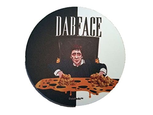 Dabface 8" Round Fabric Top Dab Pad Rig Mat