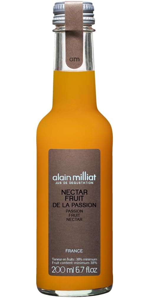 Alain Milliat Passion Fruit Nectar, 6.8 Fl Oz (One 200ml Glass Bottle)