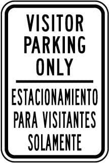 Visitor Parking only eWater Proof PVC Sticker