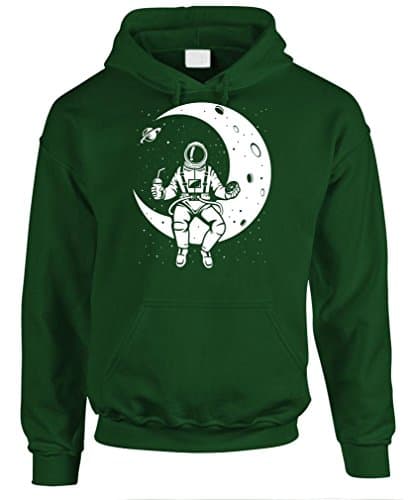 Launch Break - Astronaut NASA Moon Space - Mens Pullover Hoodie, M, Forest
