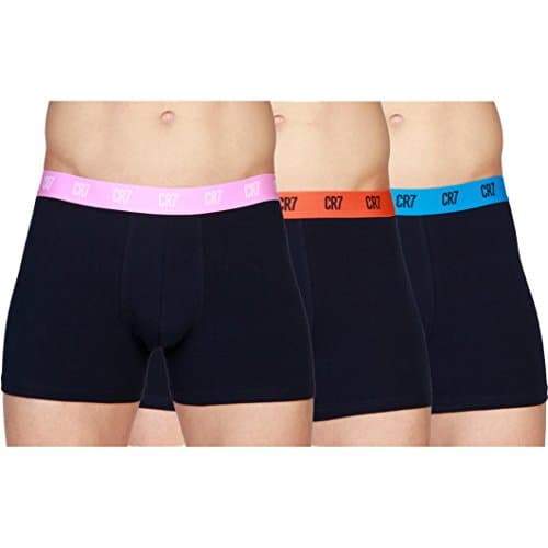 CR7 Men's Pack Boxer Briefs L Blue