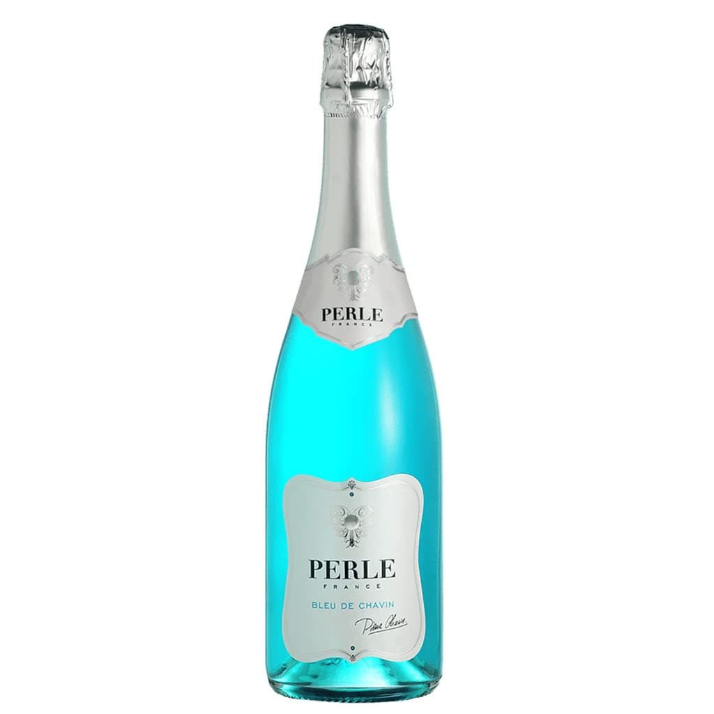 Pierre Chavin Perle Bleu Alcohol-Free 0.0% Sparkling From France, Halal Certified, Vegan, No Sulphites, 750ml
