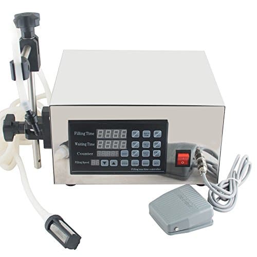 Enshey Digital Liquid Filling Machine, Automatic 5~3500 ml Stainless Steel Quantitative Numerical Control Pump Bottle Filler with LCD Display for Drink Water Juice Shampoo Cream, 1-3 Days Delivery