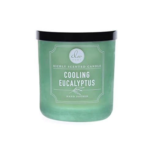 Dw Home Cooling Eucalyptus Richly Scented Candle Small Single Wick Hand Poure...