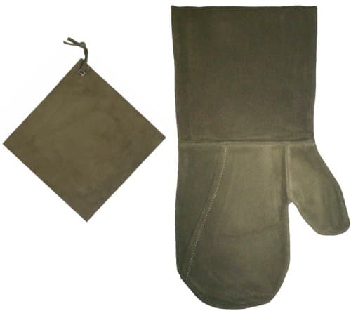 1 Oven Mitt & 1 Pot Holder Combo - Olive