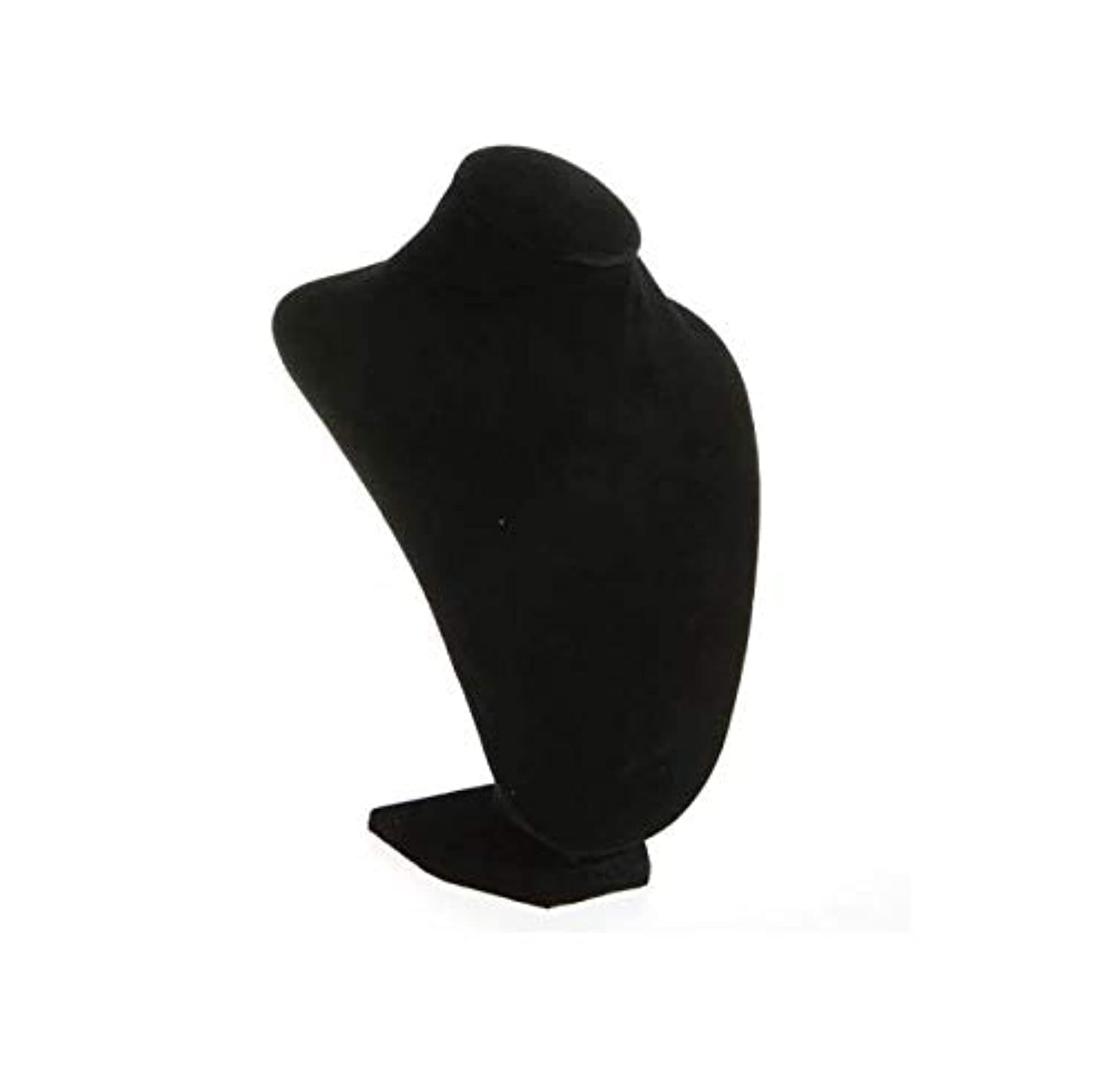 Pendant Earring Mannequin Bust Display Stand (Black)
