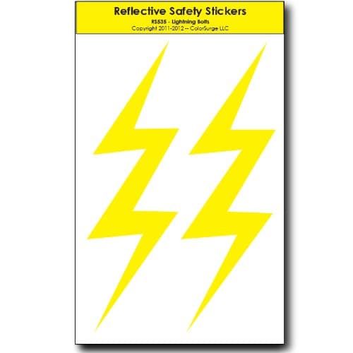 Colorsurge LLC Lightning Bolts Reflective Decals
