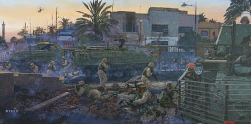 "The Ghosts Come Knocking" - James Dietz - 3rd Stryker Brigade Combat Team, 2nd Infantry Division Military Art (Artists Proof)