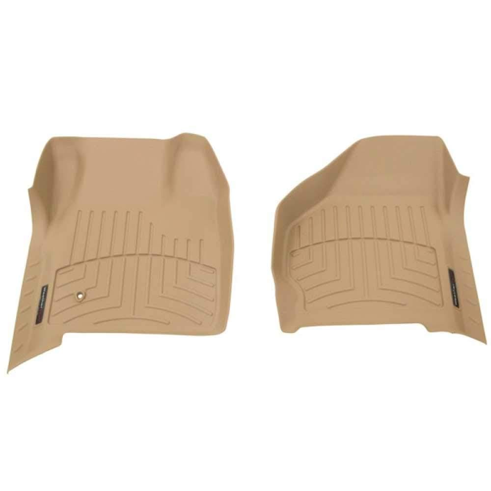 Weathertech Custom Fit FloorLiners for Ford Excursion, Super Duty, Super Duty - 1st Row (450021), Tan