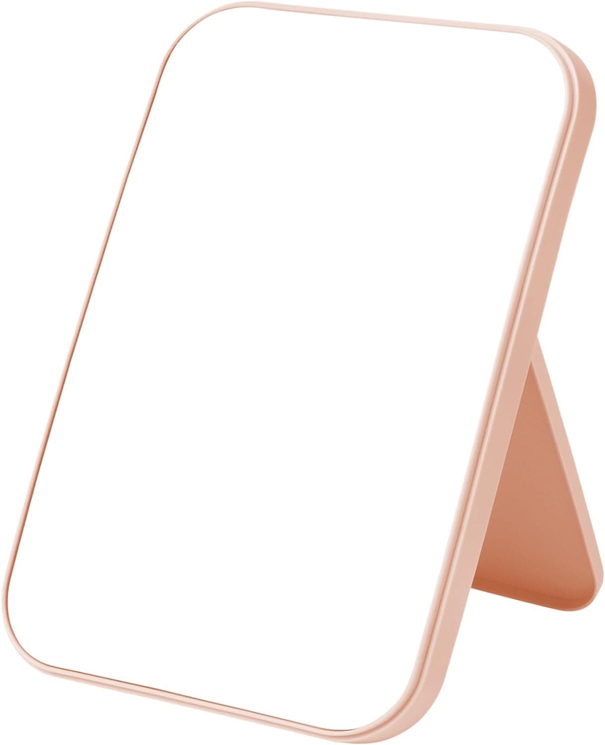 Acrylonitrile Butadiene Styrene (ABS) ABS Desktop Foldable Mirror - Simple Portable Princess Square With Stand for Women (Pink-8Inch, Tabletop Mount, Framed)