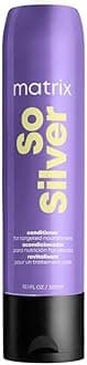 Matrix Pigmented Conditioner for Blonde and Grey Hair, Neutralises Yellow Undertones, With Ceramides and Dyes, So Silver Pigmented Conditioner, 1 x 300 ml