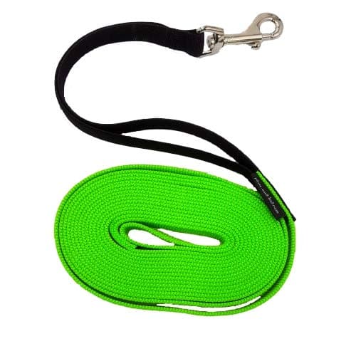 Flex Lead with Damper 15 m Neon Green 20 mm Dog Lead Cooler Lead