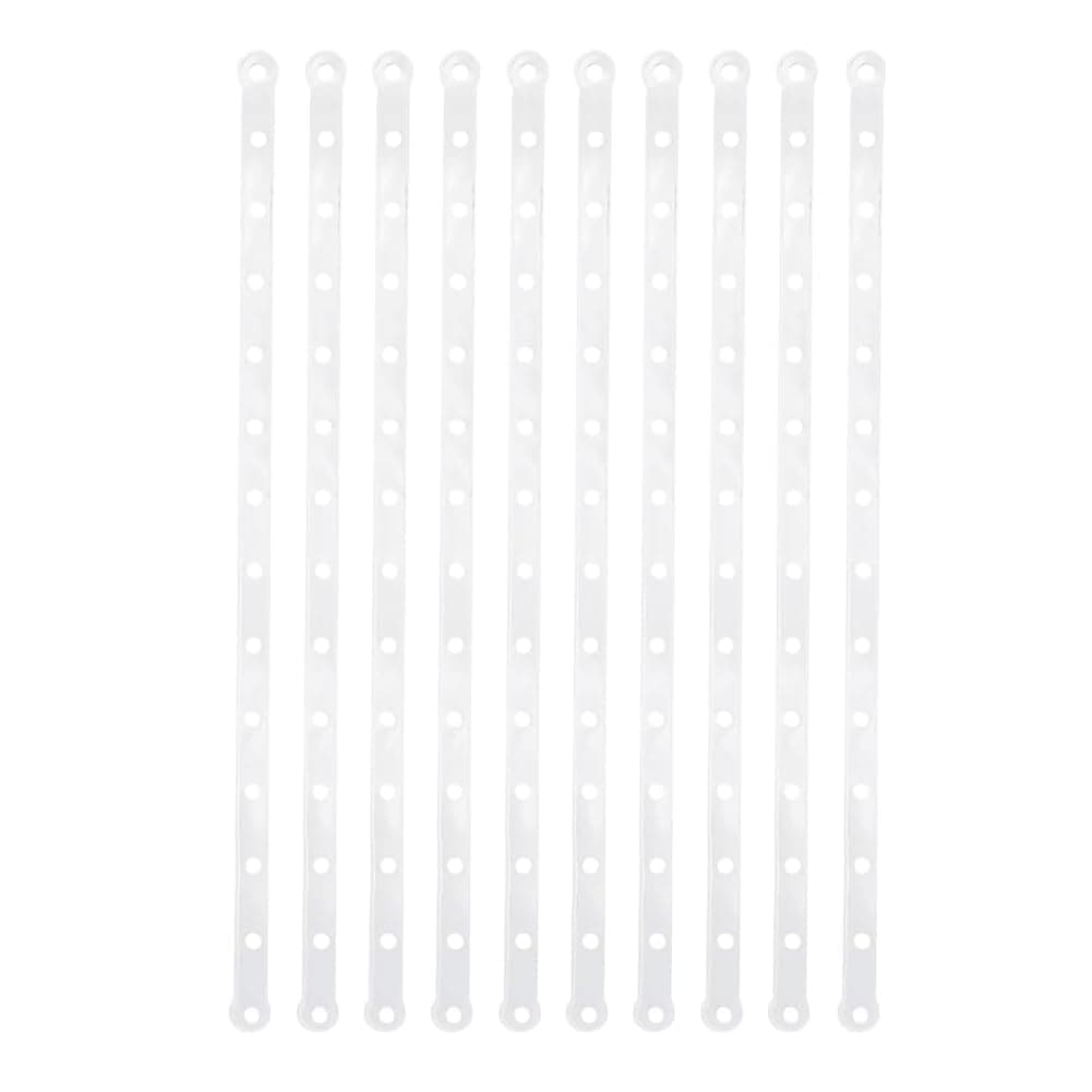 36pcs Plastic White Display Hanger Strips,Coordinate Heavy Weight Plastic Displays Stable Hanger Connector (White)