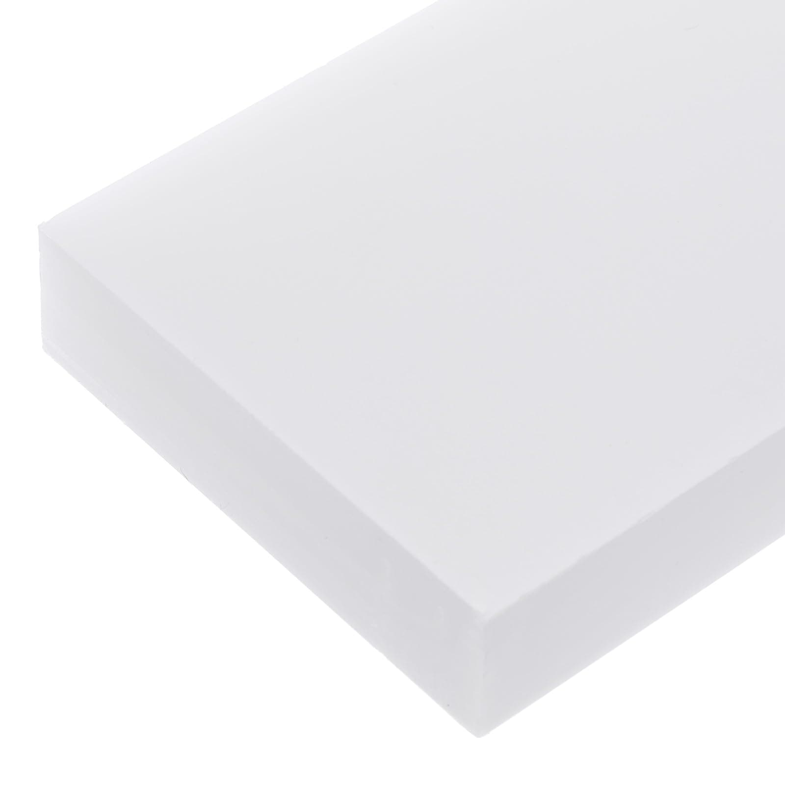 114 x 76 x 20mm HDPE Plastic Sheet, High Density Polyethylene Sheet Cutting Board White Solid Block, [for Marine, DIY, Home Floor]
