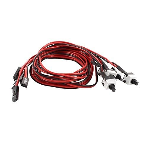 SaimPC Case Power Push Button Cable ATX Computer On/Off Switch Wire Pack of 5