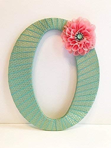 Handmade and Personalized Spring Wreath for Front Door-Front Door Decoration-Large Hanging Letter