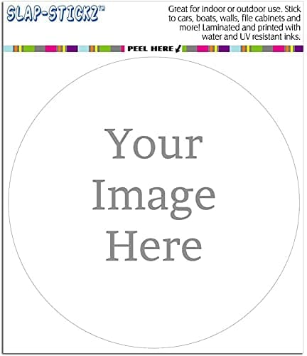Graphics and More Personalized Circle Premium Custom Sticker | Customize with Your Own Image