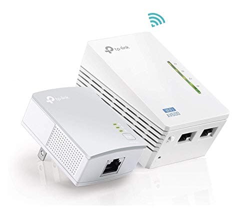 TP-Link Powerline WiFi Extender - Powerline Adapter with WiFi, WiFi Booster, Plug & Play, Power Saving, Ethernet over Power, Expand both Wired and WiFi Connections, AV600 (TL-WPA4220 KIT)