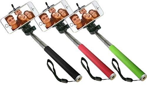 TOPQUAL Arm for Selfie Extendable with Smartphone Stand – 100 cm with rubber grip