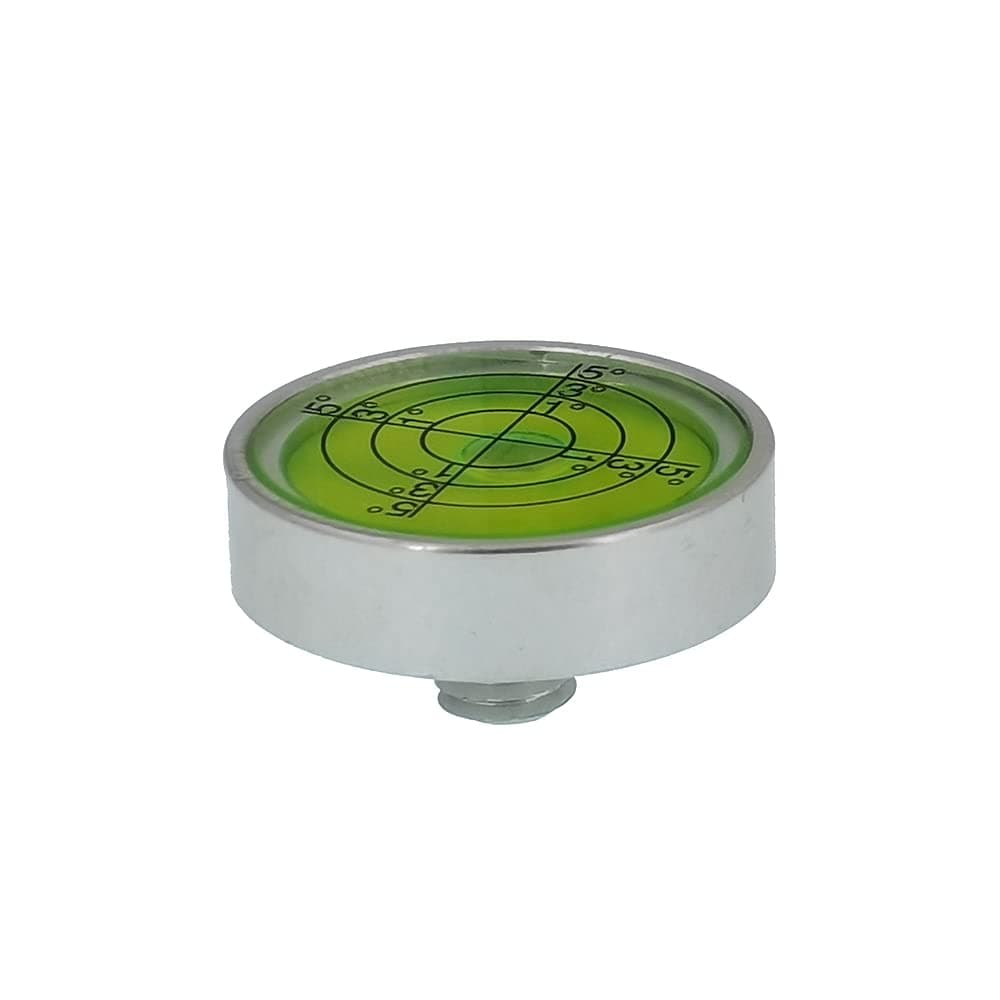 XMLEI Screw metal universal horizontal bubble high precision horizontal bead leveller leveller fixed installation level circular bubble (30X16mm)