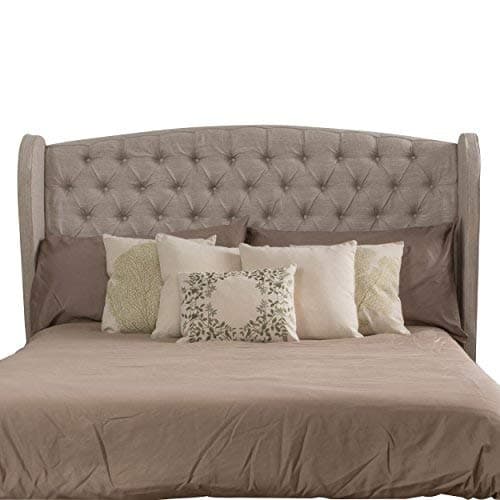 Christopher Knight Home Alberta Fully Upholstered Fabric Headboard, Queen / Full, Light Beige