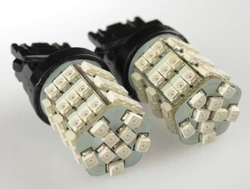 3157 LED white bulbs 54 SMD ultra bright 2pc