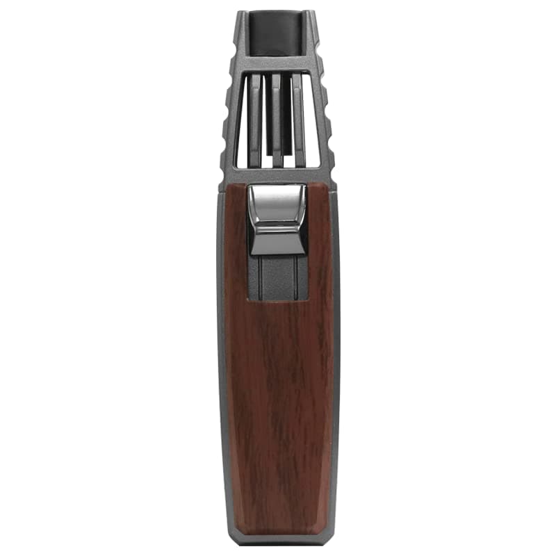 JOBONSolar Beam Torch, Adjustable Flame Butane Refillable Culinary Cooking Lighter for Baking Creme Brûlée Kitchen BBQ Camping - No Gas Included (Brown)