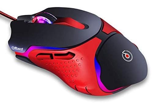 Offbeat - Killshot Wired 7D Button Gaming Mouse, DPI 1600-6400, RGB Breathing Light PC mice