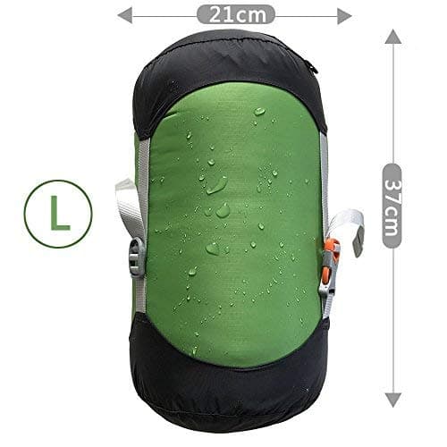 WIND HARD Compression Stuff Sack Waterproof Sleeping Bag Compression Stuff Sack Pack Storage Bags 5 Size (6.7L-20L)