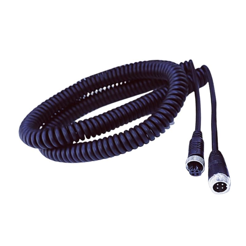 Losuudy8 Meter 4-pin Aviation Extension Spring Cable for Wired Backup Camera System