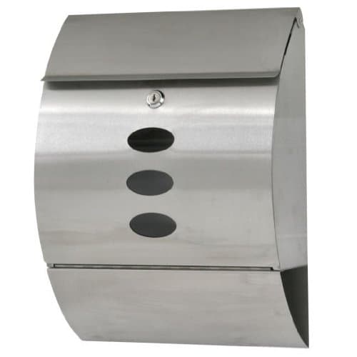 Stainless Steel Wall Mounted Mailbox Lockable Letterbox Post Box (Sliver)