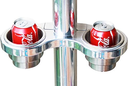 Raider CH-250 Pylon Cup Drink Holder for 2.5"/3“ Pylon, Boat ski Pole, Wakeboard Tower,T-top, clamp on
